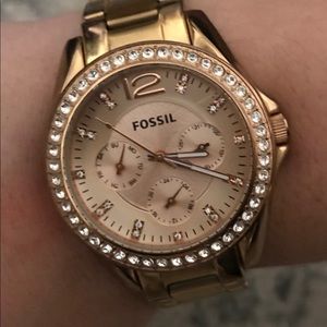 Rose gold FOSSIL watch